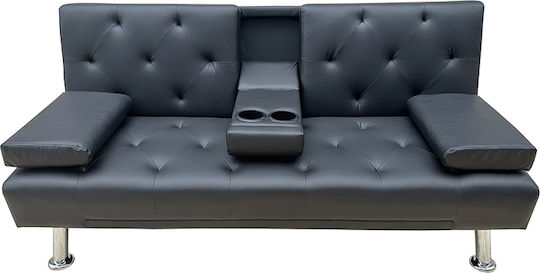 Rest Canapea Cu Două Locuri Pat Negru 168x88x79cm
