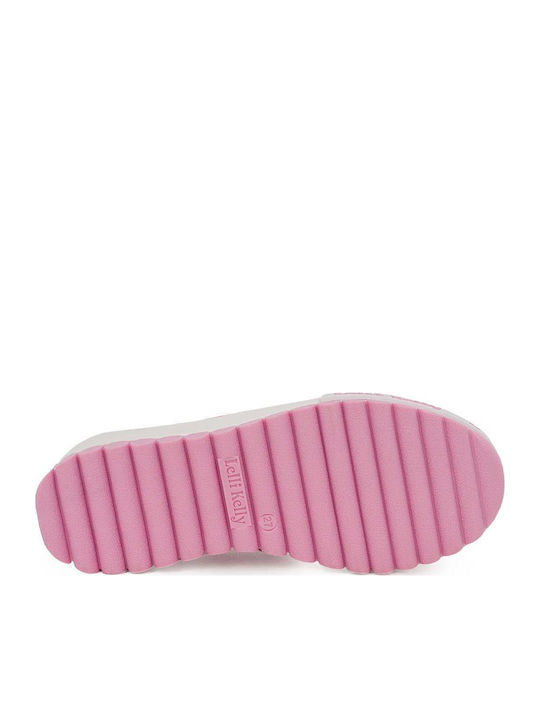 Kinder Pumps & Ballerinas Anatomische mit Schnürung Stoffballerinas Rosa