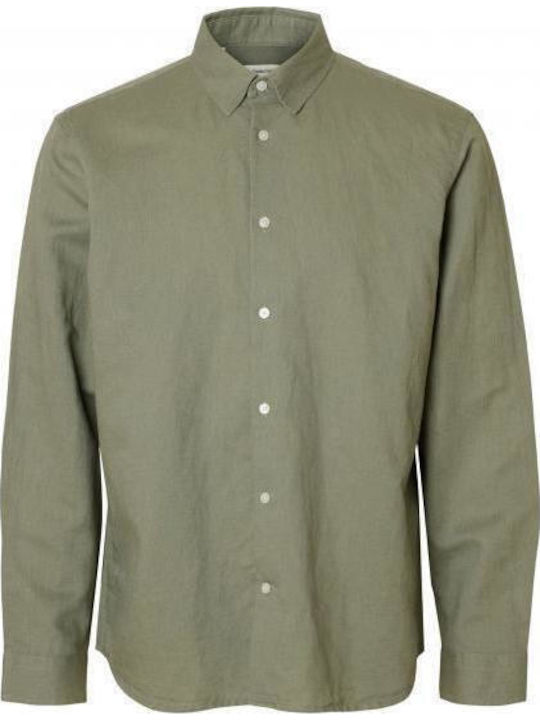 Long Sleeve Linen Shirt Vetiver