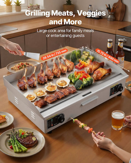 Vevor Commercial Flat Top Electric Griddle with Flat Plate 4.4kW