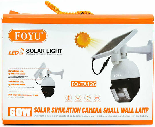 Dummy Überwachungskamera Solar mit LED-Beleuchtung