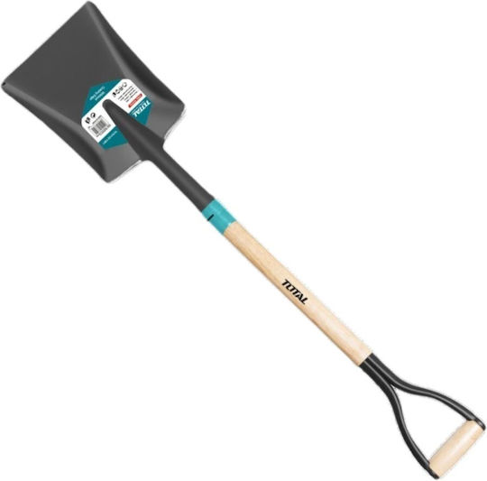 Total Straight Shovel with Wooden Shaft 102cm