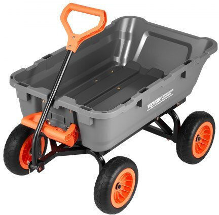 Dump Garden Cart for Log Transport Plastic with Maximum Load Capacity 362kg