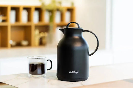 Vialli Design Amo Cană Gradată Termos Din Plastic 1L Negru