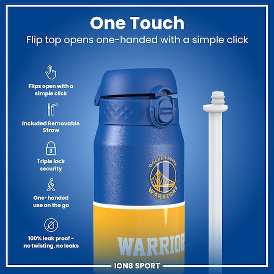 Ion8 Бутилка Термос Неръждаема Стомана Без BPA 750ml Nba Golden State Warriors