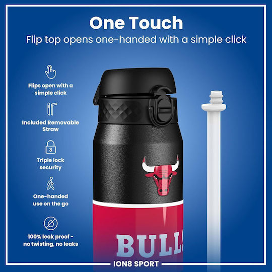 Ion8 Бутилка Термос Неръждаема Стомана Без BPA 750ml Nba Chicago Bulls