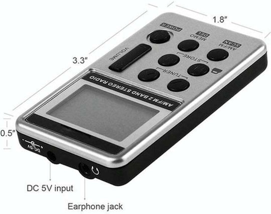 MS2050W Rechargeable Pocket Radio White