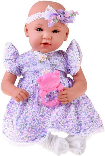 Păpușă Bobas Interactivă 46cm Rochie Lila + Accesorii Za5834