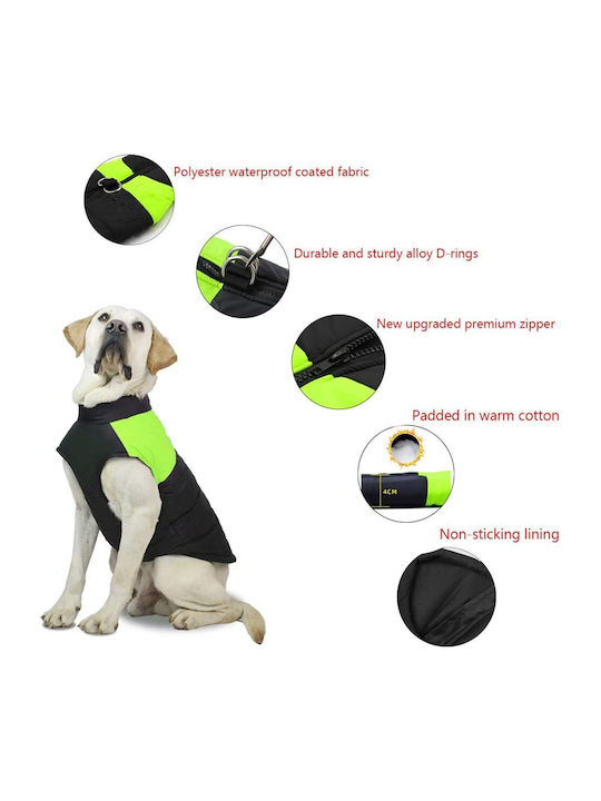 Animal Dog Coat Green Back Length 41 cm