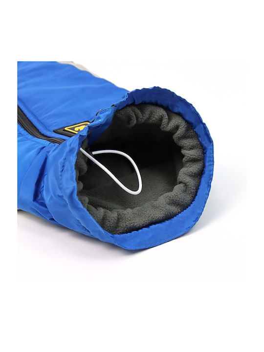Animal Dog Coat Waterproof Windproof Blue With Back Length 72 cm
