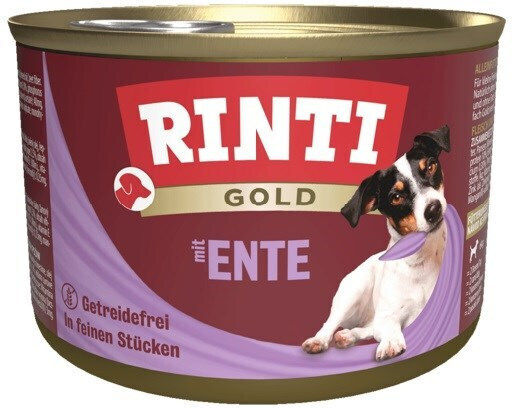 Rinti Gold Adult Wet Food Dogs in Cans with Duck Grain-Free 185gr
