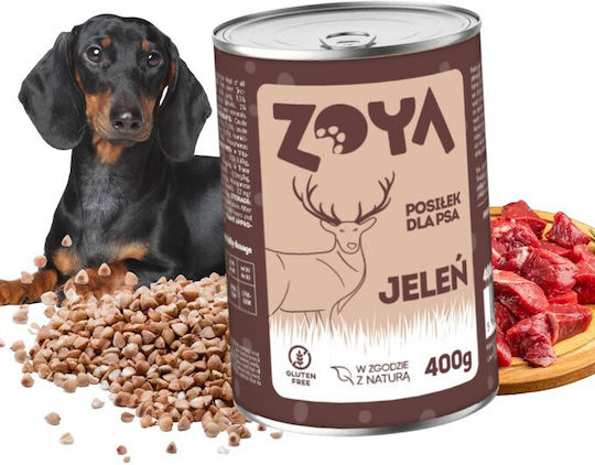 Zoya Goes Pretty Wet Food Dogs in Cans with Deer Grain-Free 400gr