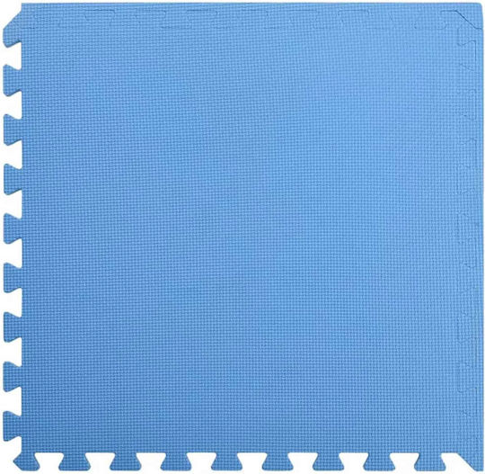 vidaXL Δάπεδα Παζλ Γυμναστηρίου Μπλε 60x60x1cm 12τμχ
