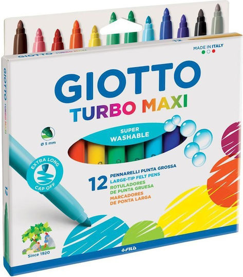 Giotto Маркери за рисуване Дебели Комплект 12бр