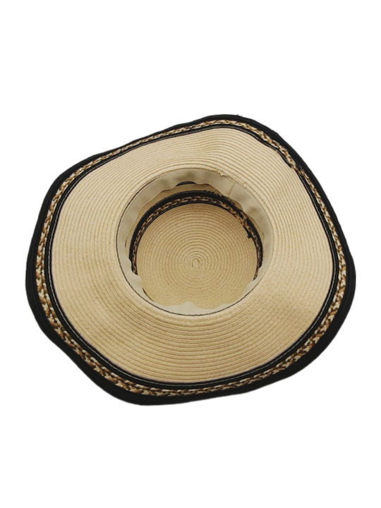 Brims and Trims Women's Wicker Hat Beige