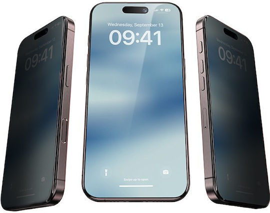 Benks Privacy Tempered Glass 10pcs Black (Iphone 17, Iphone 16 Pro, Benks)