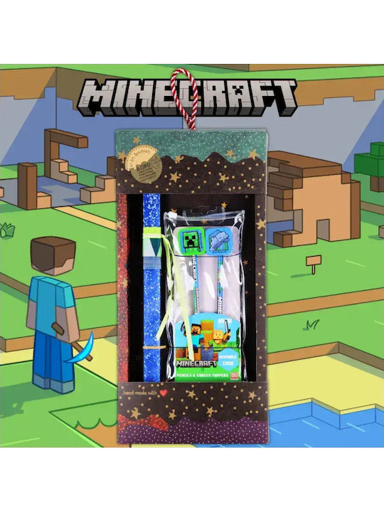 Πασχαλινή Λαμπάδα Minecraft Στρογγυλή