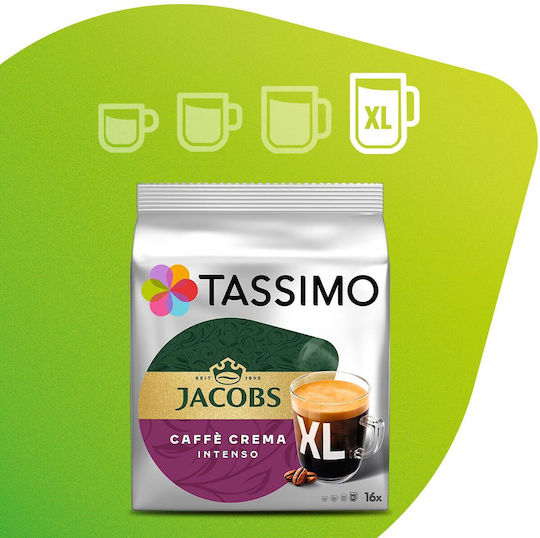 Tassimo Капсули Еспресо Caffe Crema Съвместими с машина Tassimo 16капси