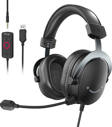Fifine H9 Über Ohr Gaming-Headset mit Konnektivität 3,5 mm / USB für Nintendo Switch / PC / PS4 / PS5 / XBOX
