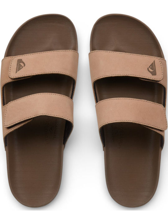 Rivi Leather Men's Sandals in Beige Colour