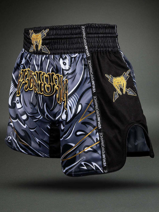 Σορτσάκια Muay Thai Venum Wolf Atak Muay Thai Shorts Black Grey