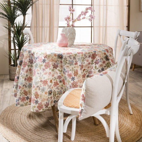Teoran Tablecloth Rotunda Cotton Albaccete Multicolour Φ180cm