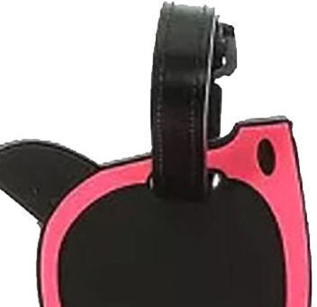 Ετικέτα Βαλίτσας Σιλικόνης Bartuggi 718-060605 Sunglass Pink Καρτελάκι Αποσκευών Αναγνώριση Εύκαμπτη Ροζ