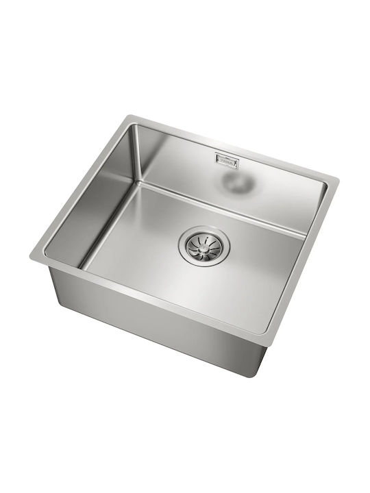 Teka Be Linea RS15 45.40 Υποκαθήμενος Νεροχύτης Inox Σατινέ Μ49xΠ44cm Ασημί