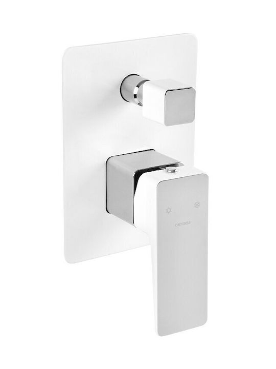 Omnires Omnires Eingebaute Wasserhähne Mischbatterie Telefon & Kefa Nduz Weiß