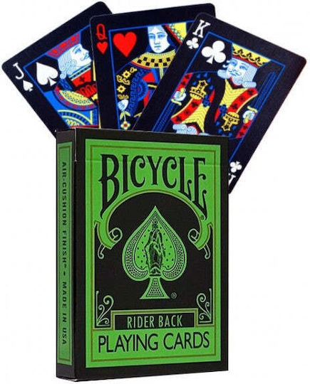 Cărți de Joc Bicycle Rider Back Reverse Verde și Negru