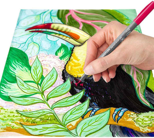 Staedtler Pigment Маркери за Рисуване Greens&turquoises 6бр