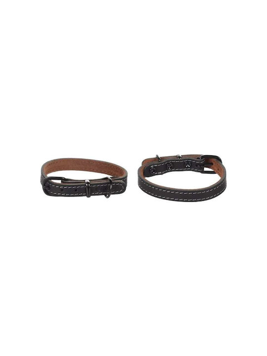 Flamingo Κολάρο Σκύλου Collar Montana Leather Black Xs S 24.5-30.5cm X 15mm