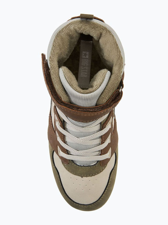 Παιδικά Sneakers High Μπεζ