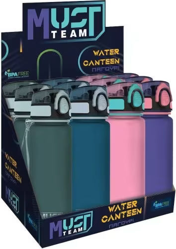 Must Team Sticlă Pentru Copii Din Plastic Cu Gura Pop-Up Verde 650ml