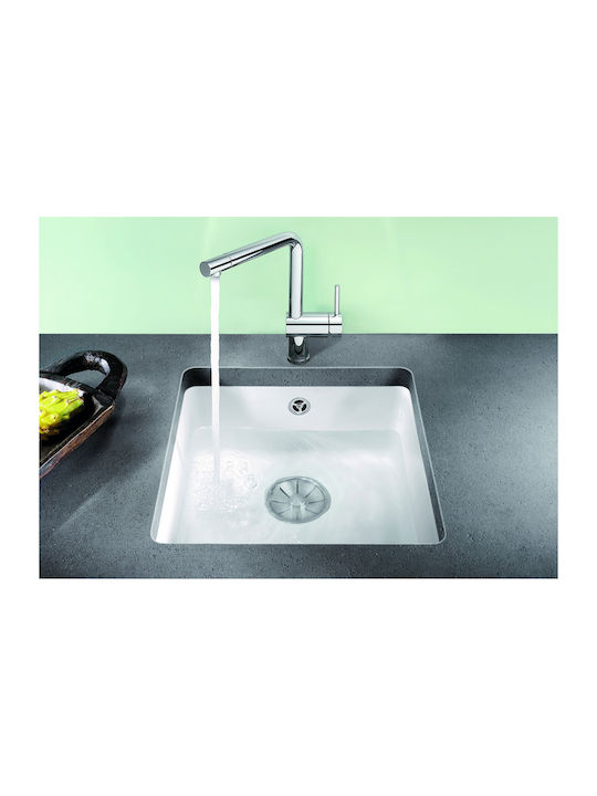 Blanco Drop-In Мивка от Синтетичен Гранит със смесител Ш41.4xД45.6см Бял