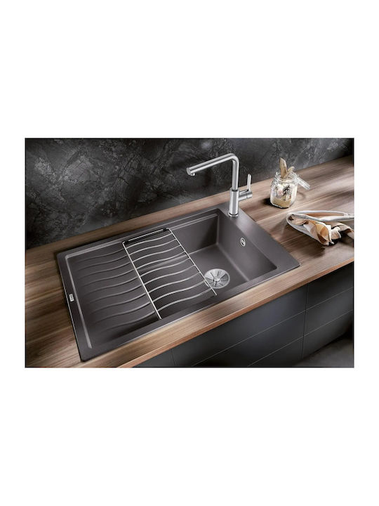 Blanco Drop-In Spüle Inox mit Wasserhahn B78xT50cm Gray