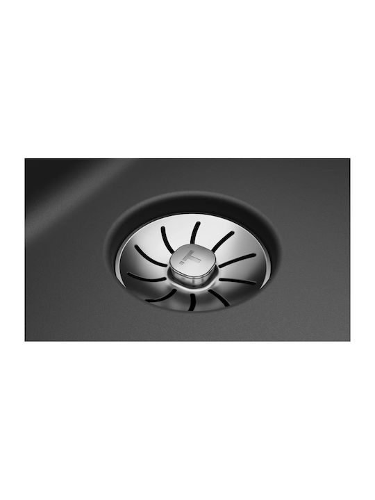 Teka Radea R10 40.40 M-TG 115230048 Drop-In Spüle aus Verbundgranulat B45.6xT45.6cm Carbon Black