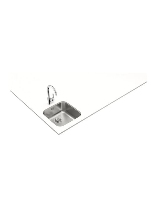Teka BE 40.40 10125005 Unterbau Spüle Inox Satiniert B43.5xT43.5cm Silber
