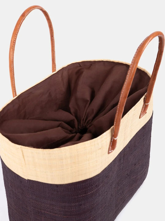 Rattan Damenhandtasche Handtasche Braune