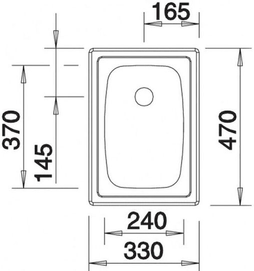 Blanco Top Ee 4x4 Drop-In Кухненски Мивка Inox Дължина 47xШирина 43см Сребрист