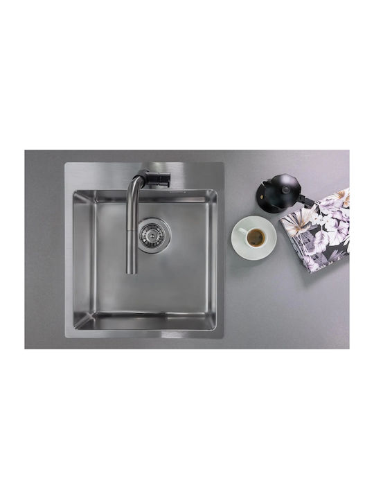 Deante Ένθετος Νεροχύτης Inox Μ45xΠ50.5cm Γκρι