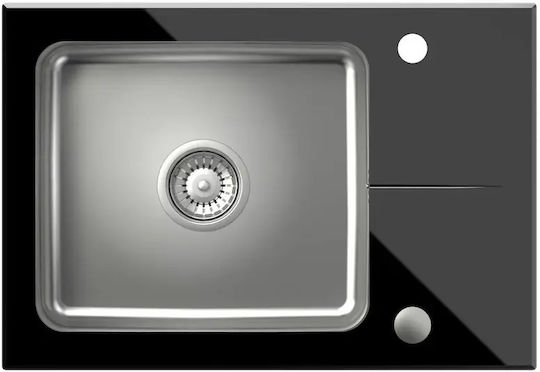 Steiner Hugh 116 Ένθετος Νεροχύτης Δεξιός Inox με Μπαταρία Μ35xΠ35cm Γκρι