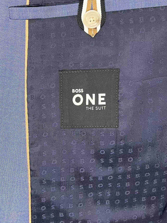 Winter Men's Groom's Suit with Vest with Slim Fit Light Blue