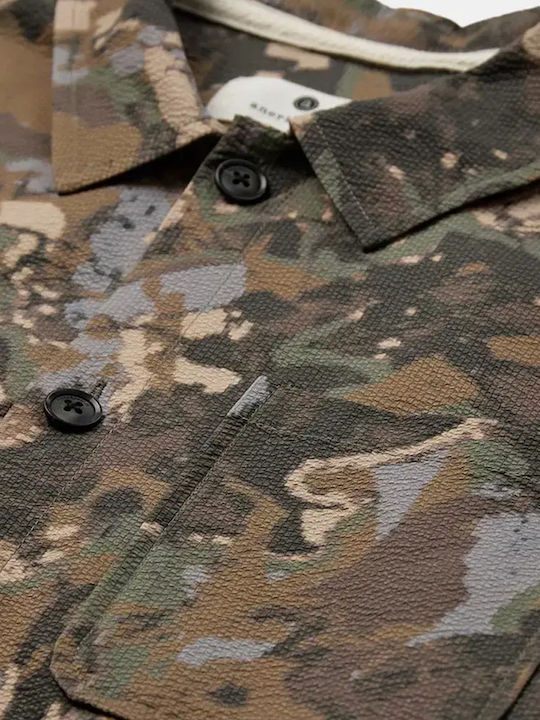 Дълъг Ръкав Overshirt Камуфлажен Forest Night