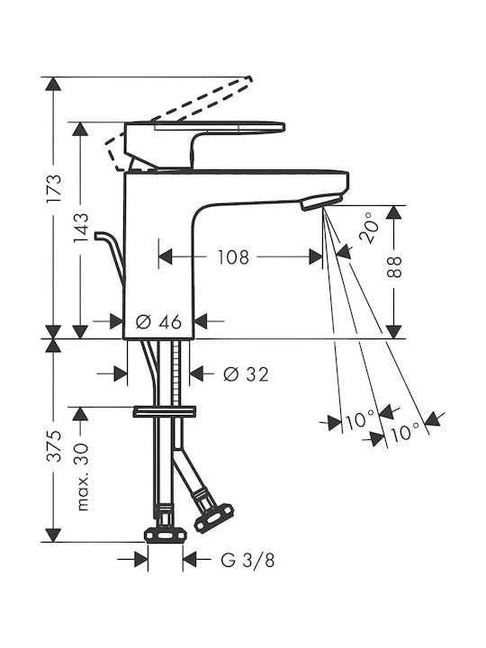 Hansgrohe Mixing Sink Faucet Silver