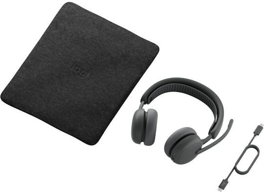 Logitech Zone Wireless 2 ES Teams Version On Ear Multimedia Ακουστικά με μικρόφωνο και σύνδεση Bluetooth σε Γκρι χρώμα
