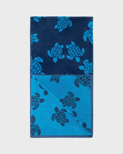 Vilebrequin Cotton Blue Beach Towel