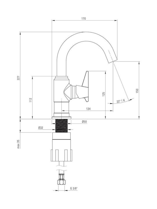 Deante Mixing Sink Faucet