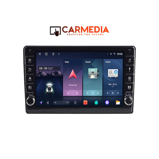 Carmedia Auto-Audiosystem für Fiat 500L 2012 (Bluetooth/USB/WiFi/GPS/Apple-Carplay/Android-Auto) mit Touchscreen 10"