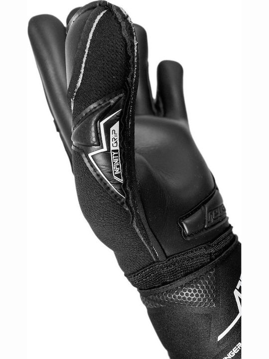 Reusch Infinity Finger Support Goalkeeper Gloves Adults Black